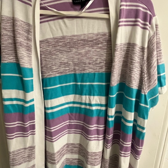 Striped cardigan- short sleeved- perfect for summer - Picture 2 of 3